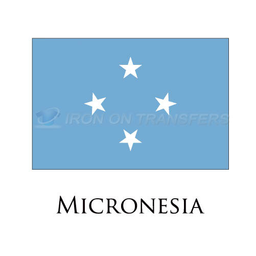 Micronesia flag Iron-on Stickers (Heat Transfers)NO.1930